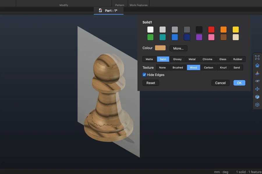 Appearance on the pawn
